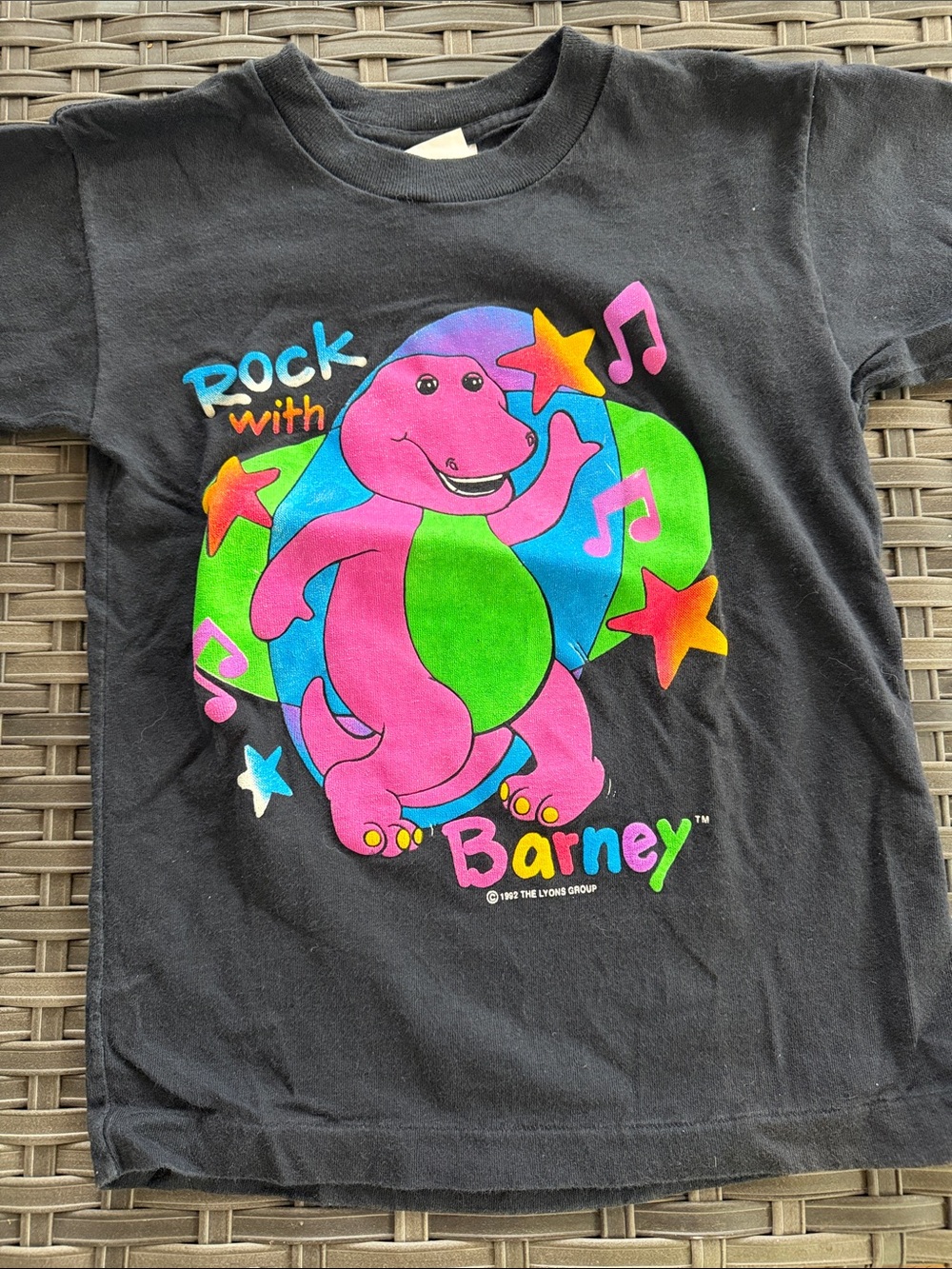 1992 Rock With Barney Graphic Tee